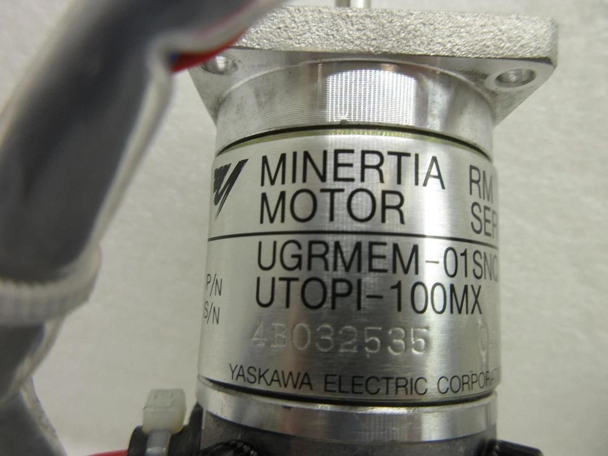 Used Yaskawa Electric UTOPI-100MX Minertia Motor UGRMEM-01SNQ72 Nikon NSR-S204B Spare