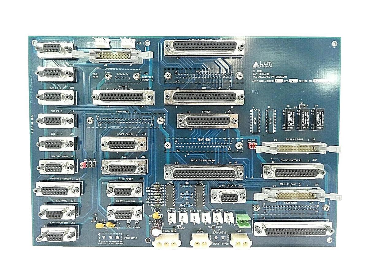 Used Lam Research 810-490656-001 Alliance PM Breakout PCB Working Surplus