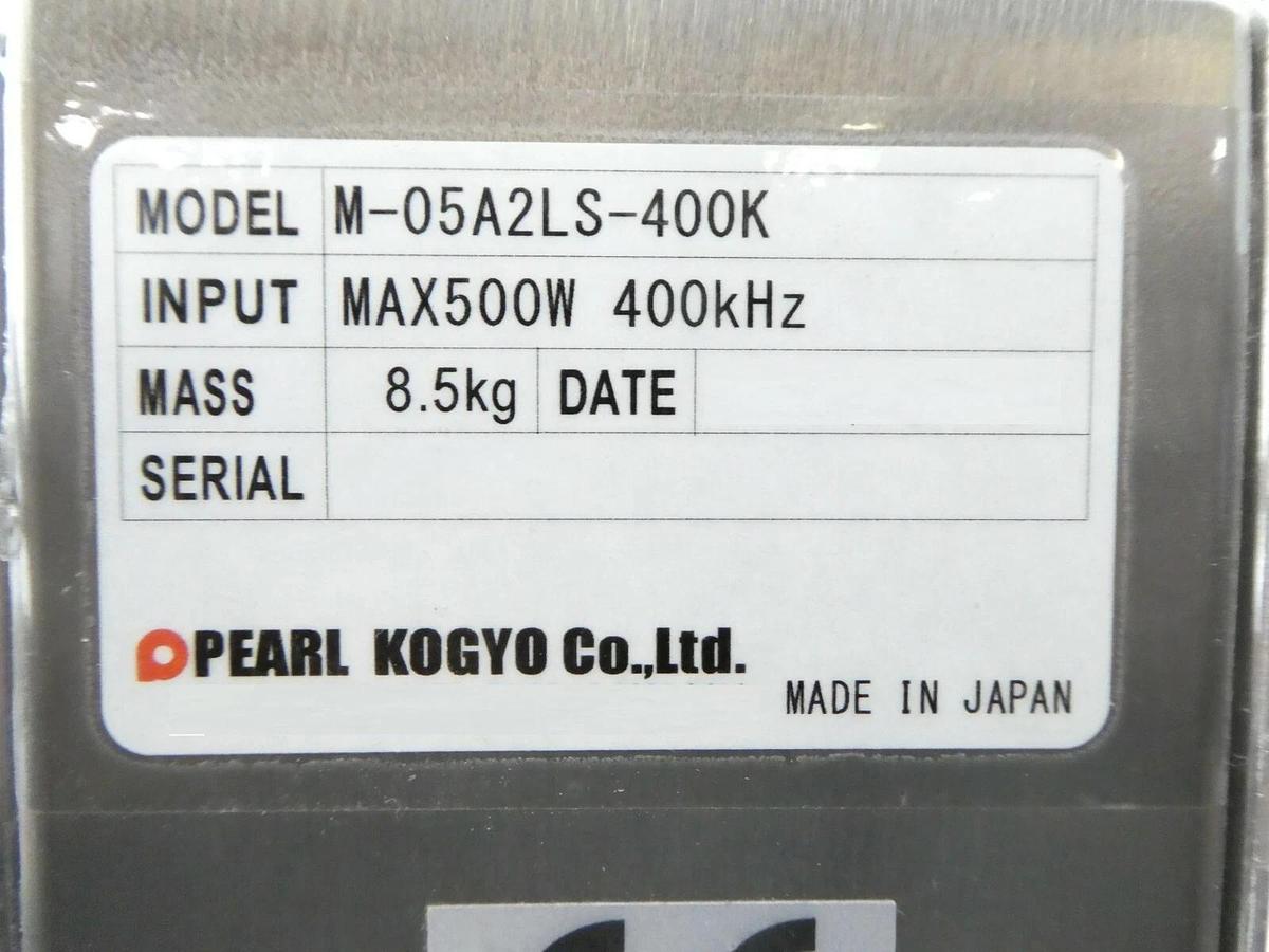 Used Pearl Kogyo M-05A2LS-400K RF Matching Box Hitachi M-712E No Connector Working