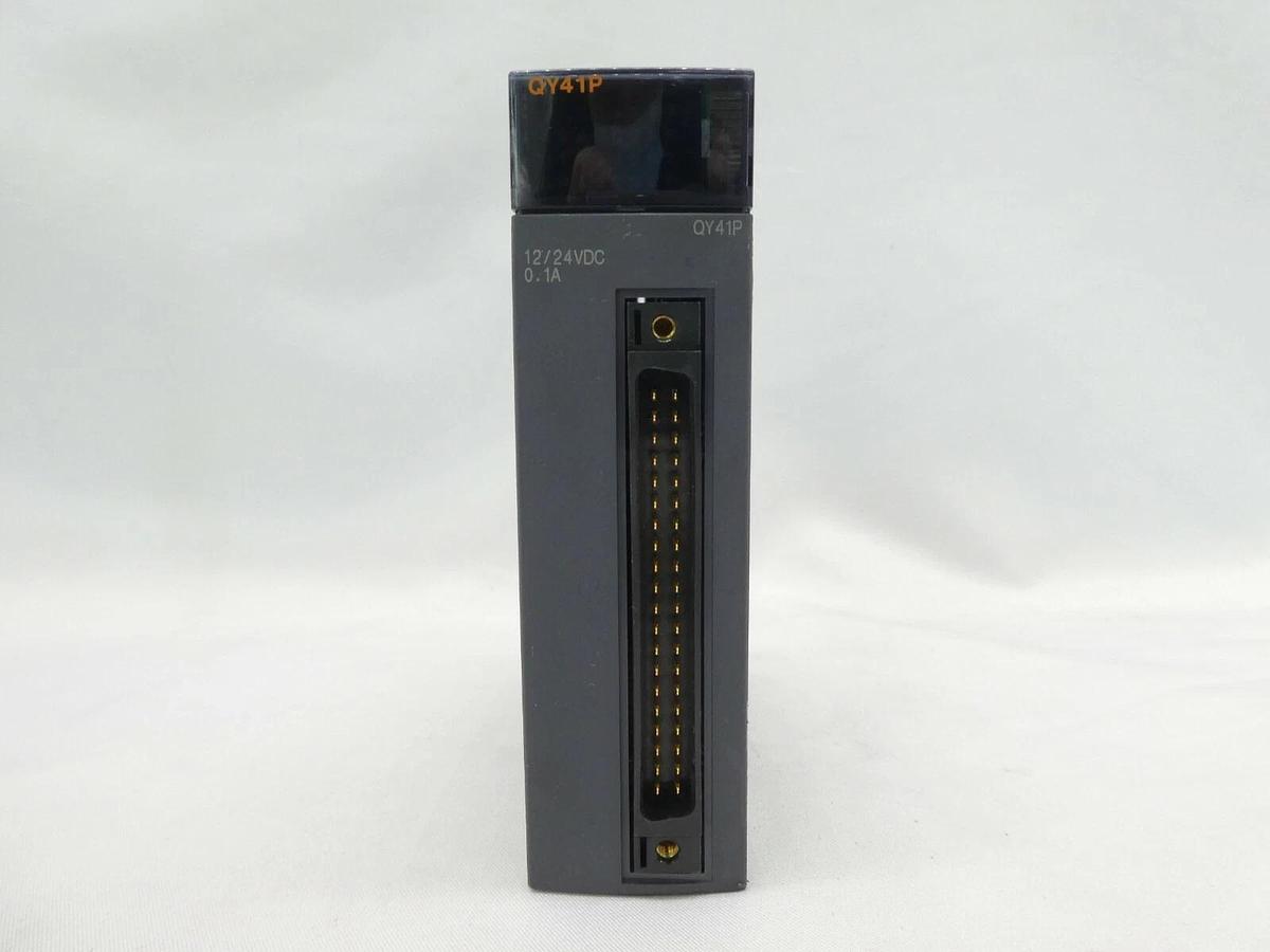 Used Mitsubishi MELSEC-Q PLC Control Assembly Q02HCPU QX42 QY41P Damaged Case As-Is