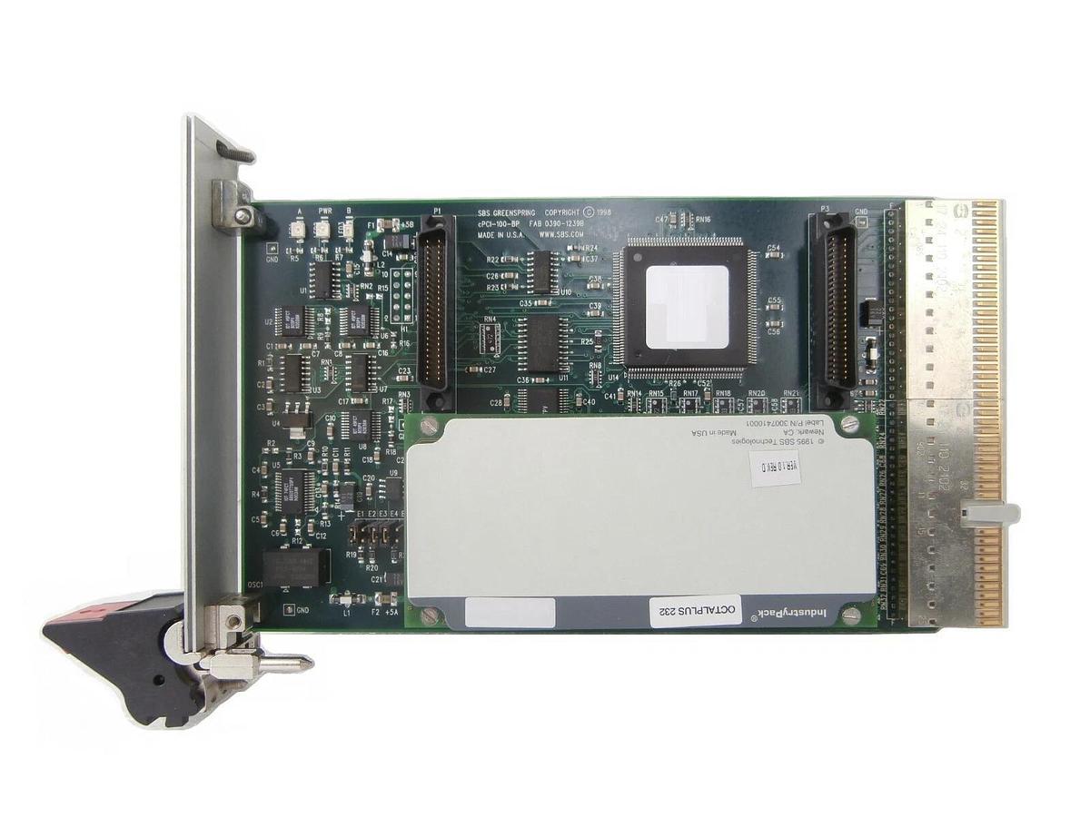 Used SBS cPCI-100-BP Single IndustryPack Carrier Board PCB Card AMAT Centura Ultima