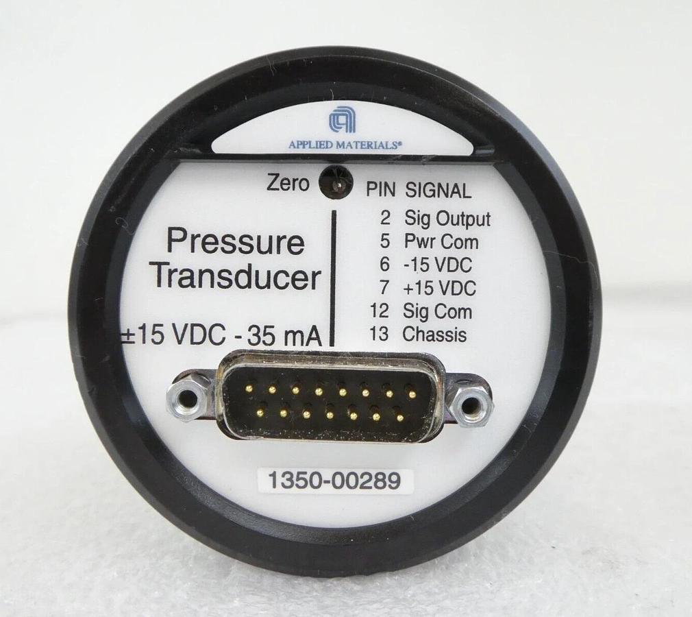 Used AMAT Applied Materials 1350-00289 Capacitance Manometer Baratron Working Surplus