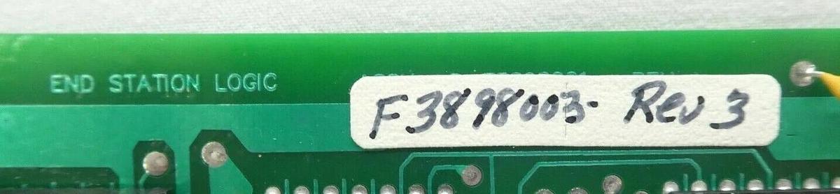 Used Varian Semiconductor VSEA F3898003 End Station Logic PCB Card Rev. 3 Working