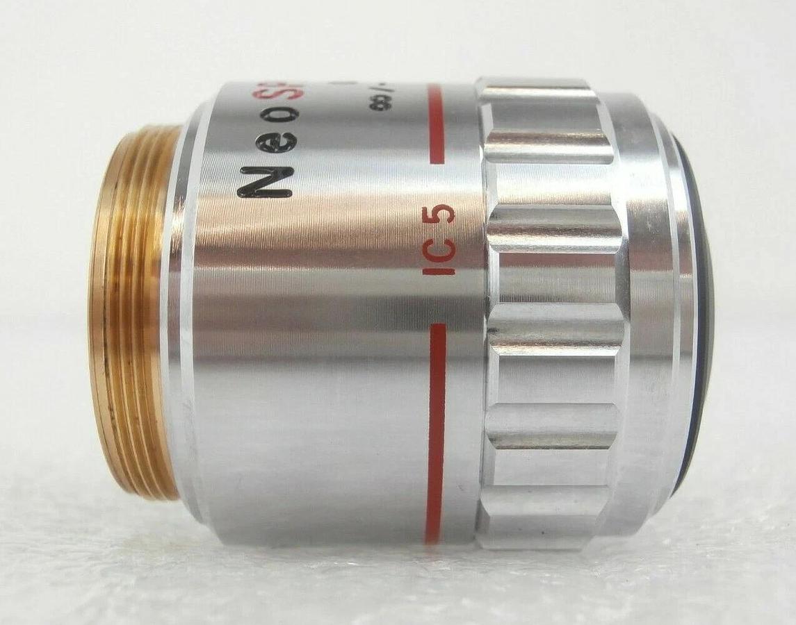Used Olympus Microscopy NEO SPlan 5NIC 0.13 ∞/0 f=180 Microscope Objective Working