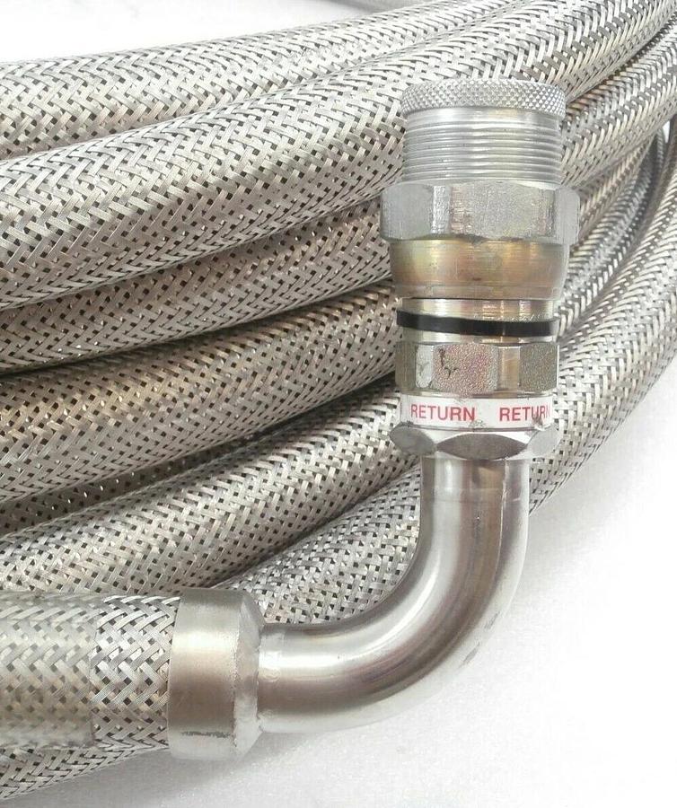 Used CTI-Cryogenics 8043339G600 Cryopump Return CryoLine 50' AMAT 3400-00059 Working