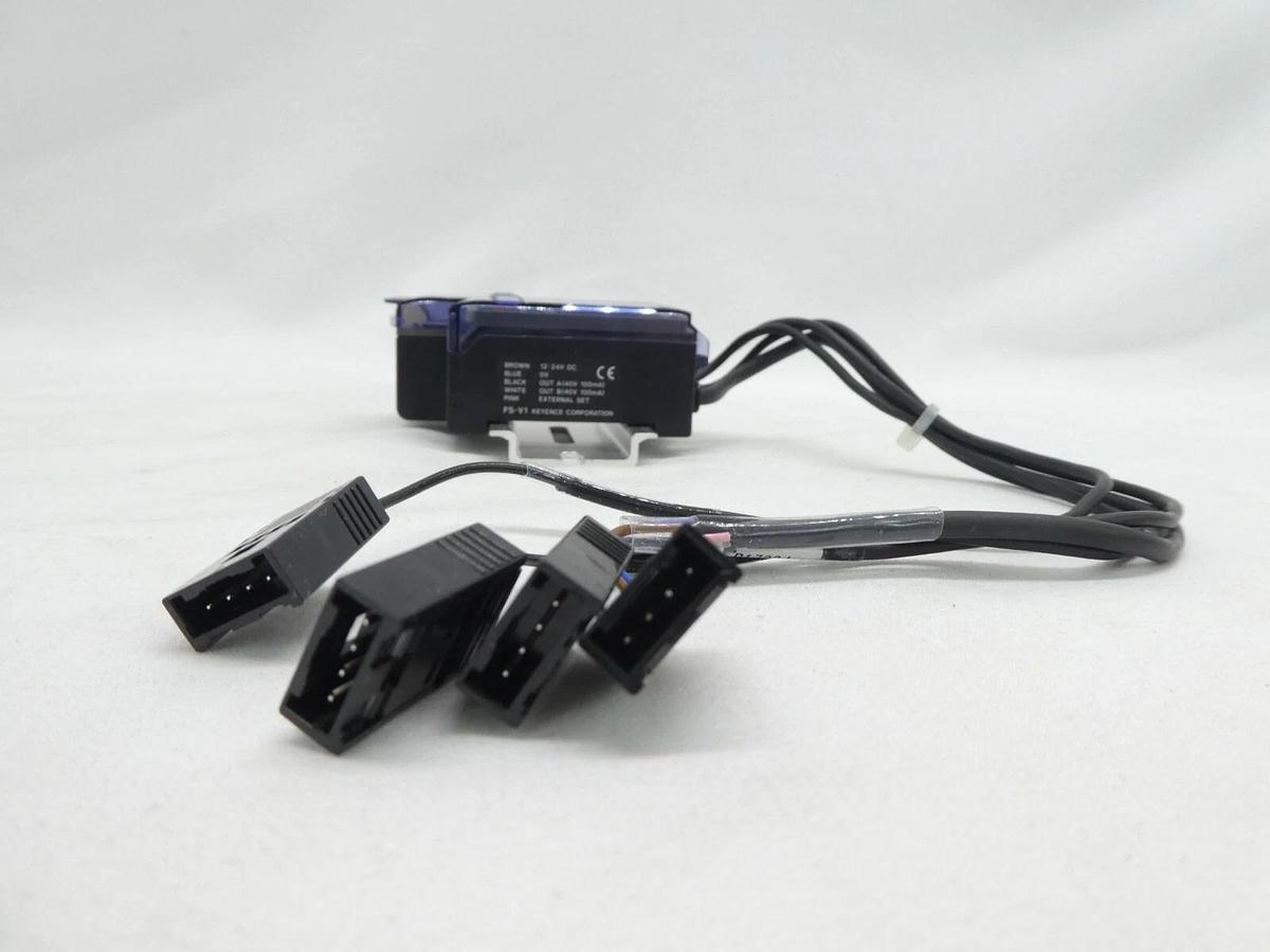 Used Nikon NSR Beam Sensor Kit Sunx SC-MIL SC-T8J Keyence FS-V1 NSR-S307E Working