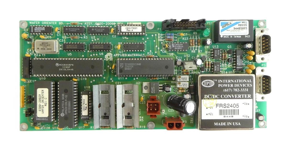 Used AMAT Applied Materials 0100-20069 Wafer Orienter PCB Damaged Clip Working