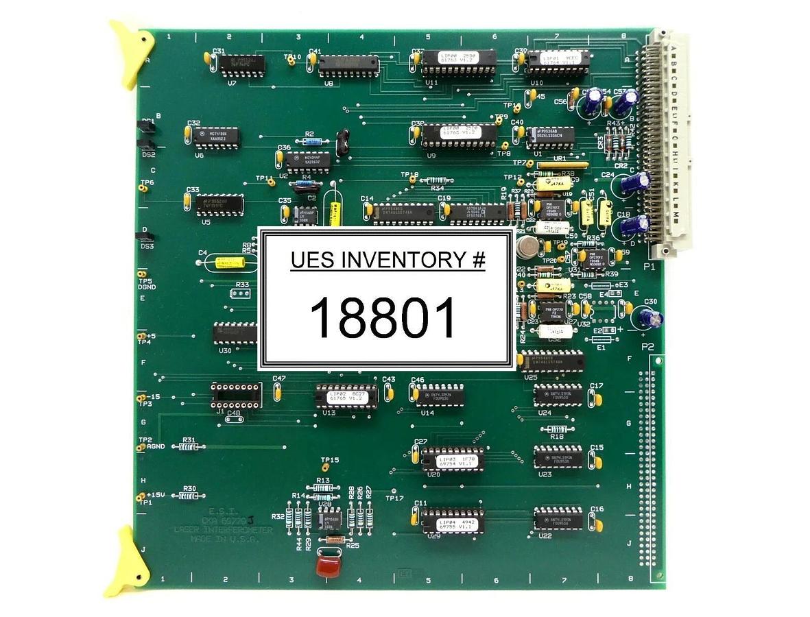 Used ESI Electro Scientific Industries CKA 69779 Laser Interferometer PCB Card Spare