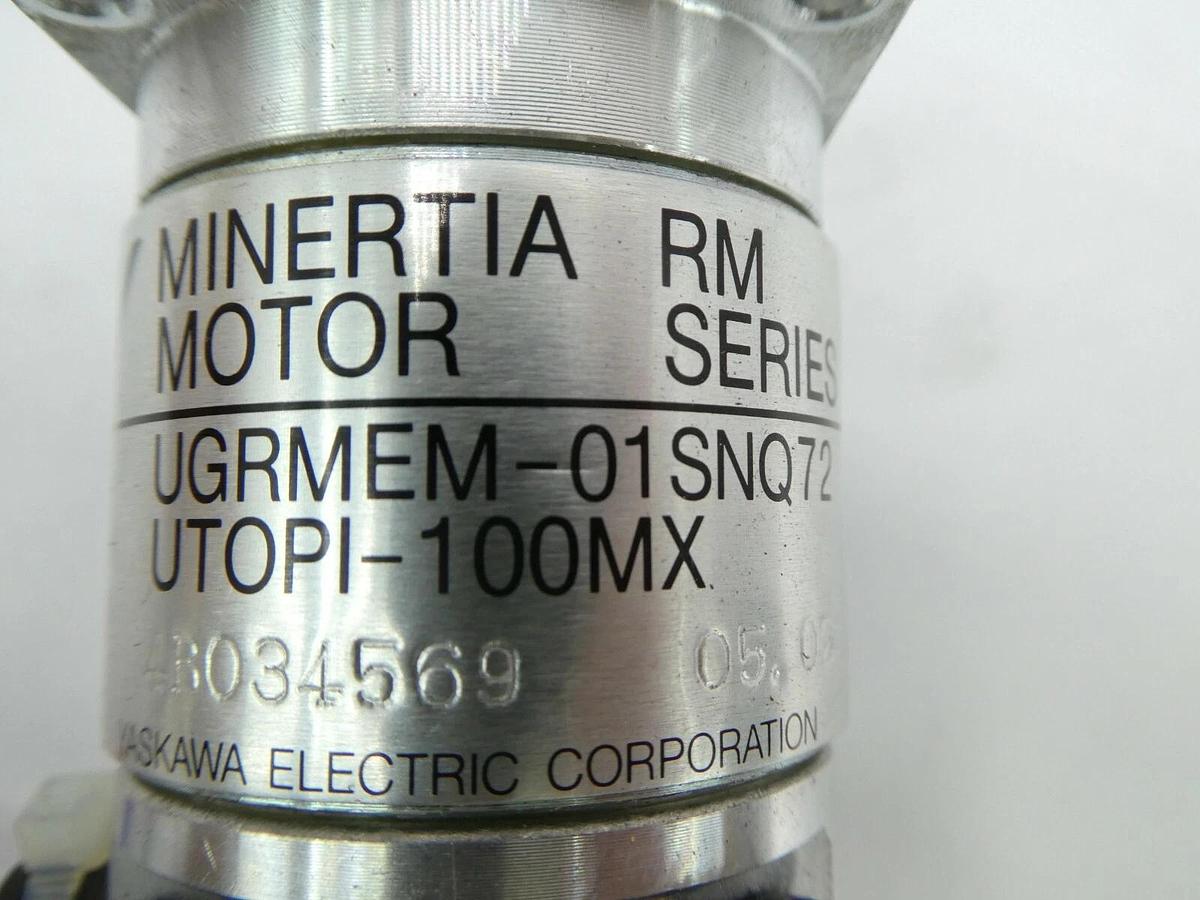 Used Yaskawa Electric UTOPI-100MX Minertia Motor UGRMEM-01SNQ72 NSR System Working