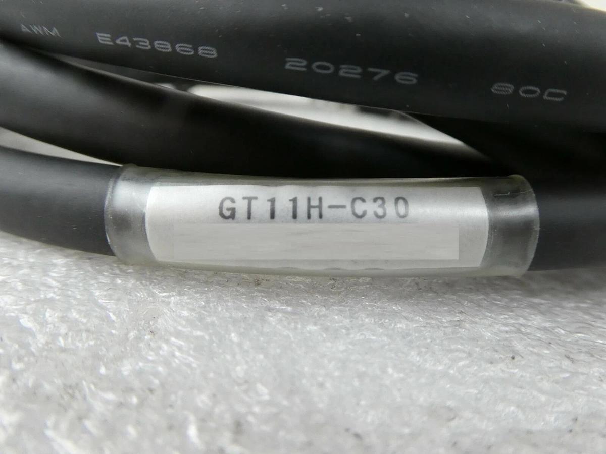 Used Mitsubishi GT1155HS-QSBDTL1 Graphic Terminal and Cable Set Rudolph F30 Working