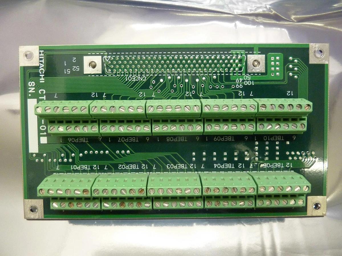 Used Hitachi CTE11-01 Interconnect Board PCB M-712E Shallow Trench Etcher System Used