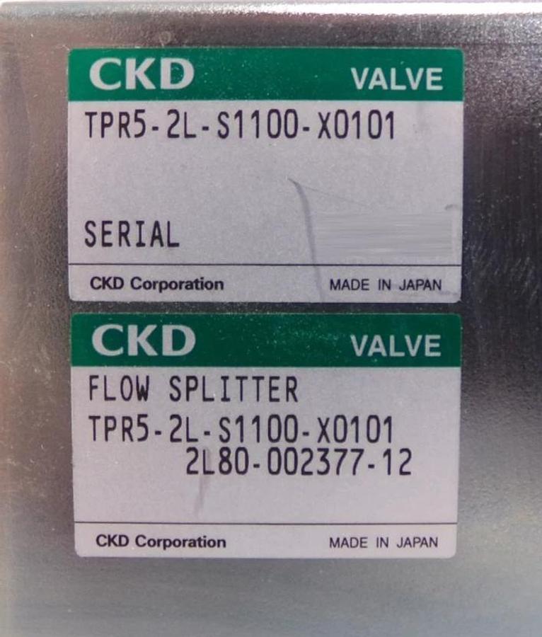 Used CKD TPR5-2L-S1100-X0101 Valve Pressure Control Flow Splitter Lot of 2 Working