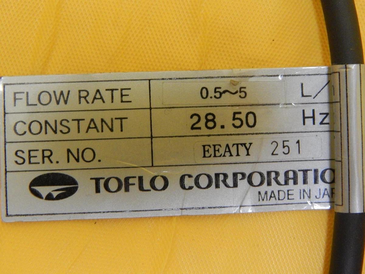 Used Toflow Helical Flow Inline Flow Meter 0.5~5L/min Used Working