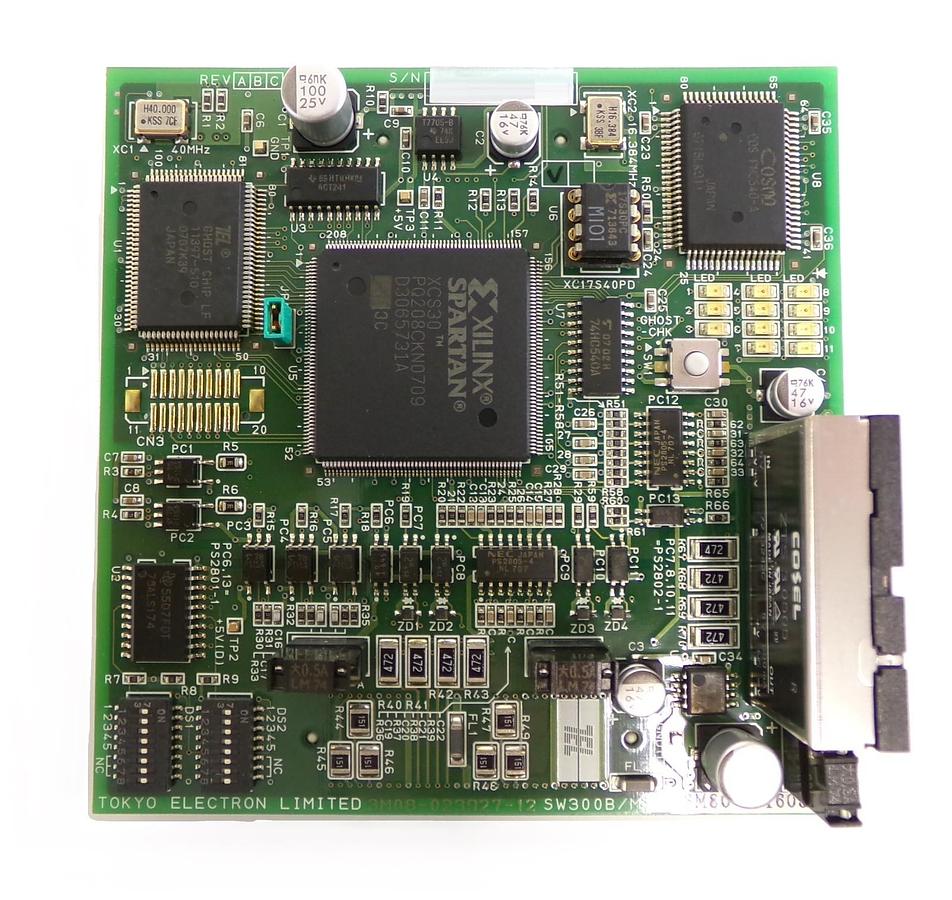 Used TEL Tokyo Electron 3M80-001605-12 Processor PCB SW300B/MIO Working