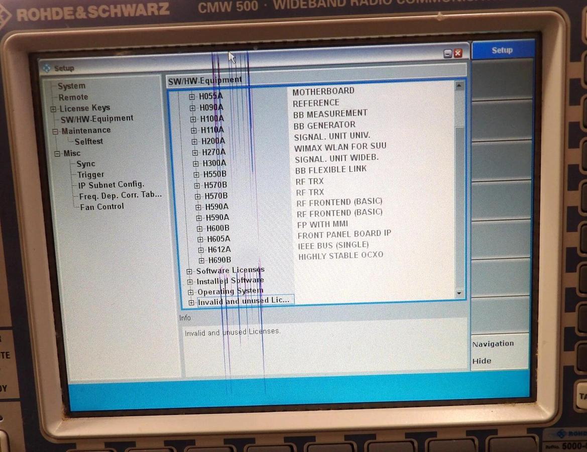 Used Rohde & Schwarz 1201.0002K50 Wideband Radio Tester CMW 500 Damaged Screen As-Is