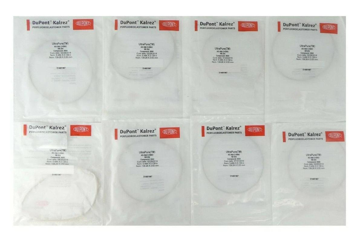 DuPont D14951967 UltraPure O-Ring 254K9500 Kalrez Lot of 8 AMAT P5000 New