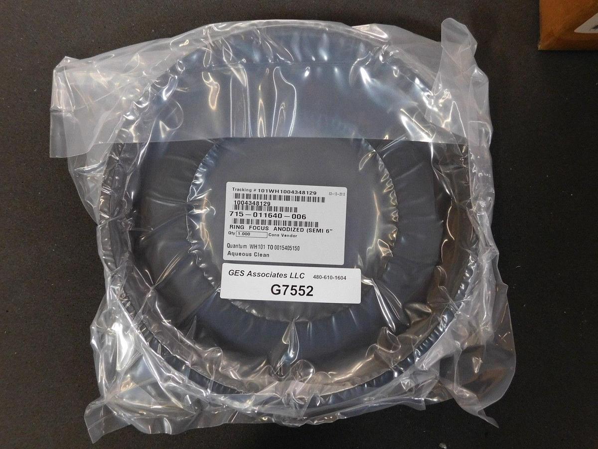 Used Lam Research 715-011640-006 Ring Focus Anodized Semi 6"