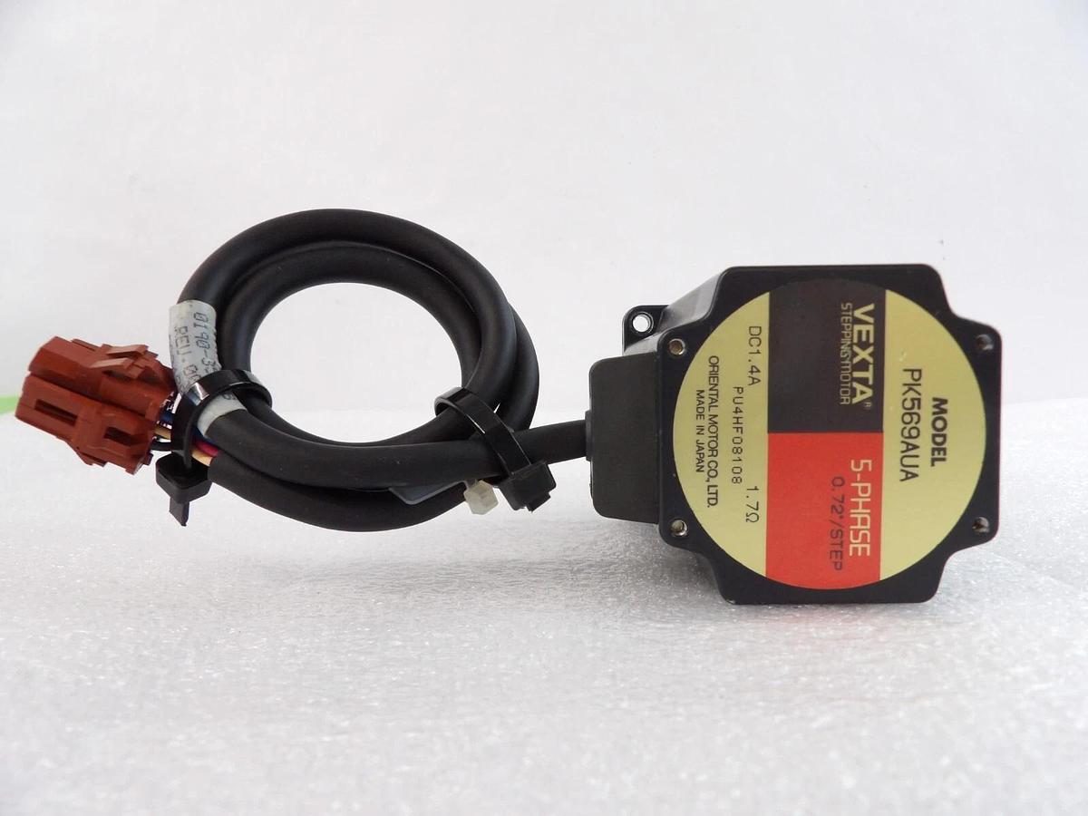 Used Oriental Motor PK569AUA 5-Phase Stepping Motor VEXTA Reseller Lot of 2 Working
