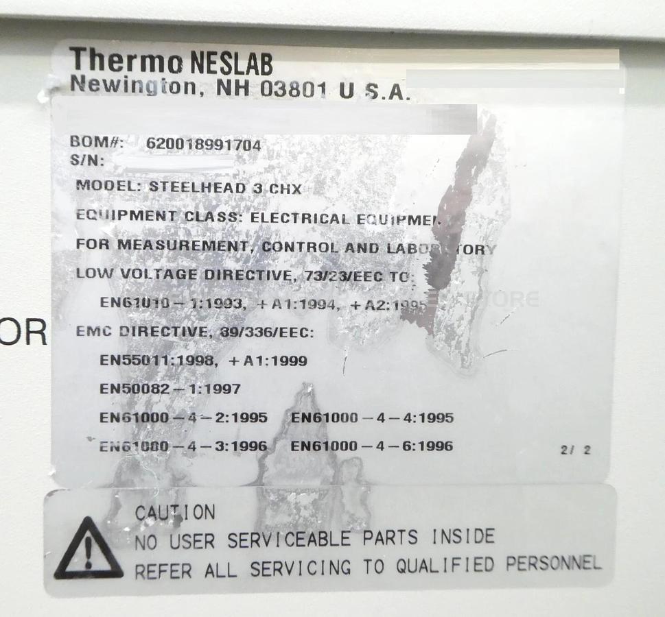 Used Thermo NESLAB 620018991704 Steelhead 3 CHX Water-to-Water Heat Exchanger Working