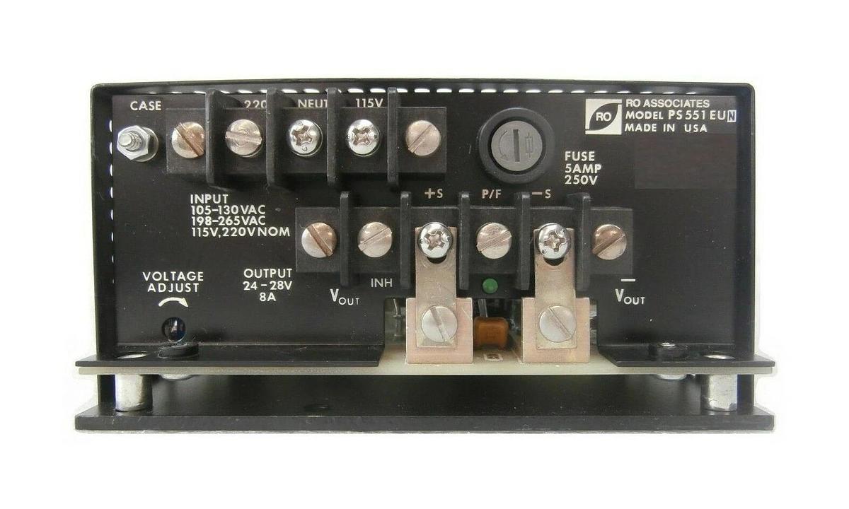 Used RO Associates PS 551 EUN Power Supply Novellus 27-00066-00 Concept One Working
