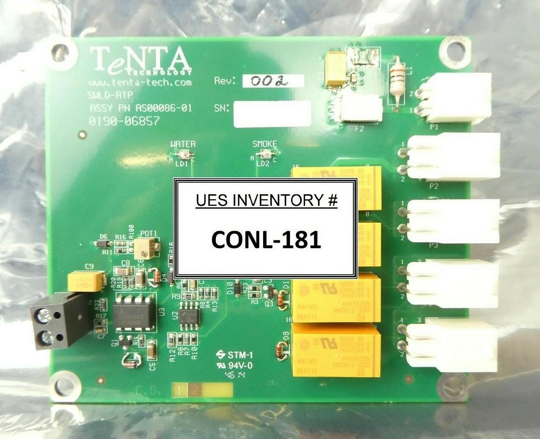 Used TeNTA AS00086-01 TCG Smoke Water Detection PCB SWLD-RTP AMAT 0190-06857 Working
