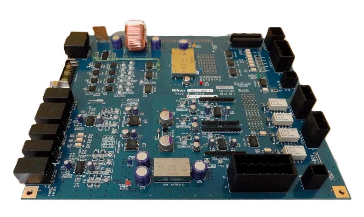 Used Nikon Precision 4S025-300-1 Interface Board PCB X8_WLDB NSR-S620D Working