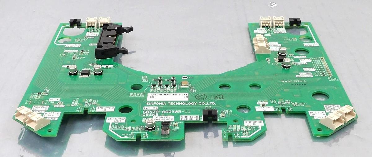 Used Sinfonia Technology SBX93-100407-11 Interface PCB CBSN2 SBX08-000305-11 New