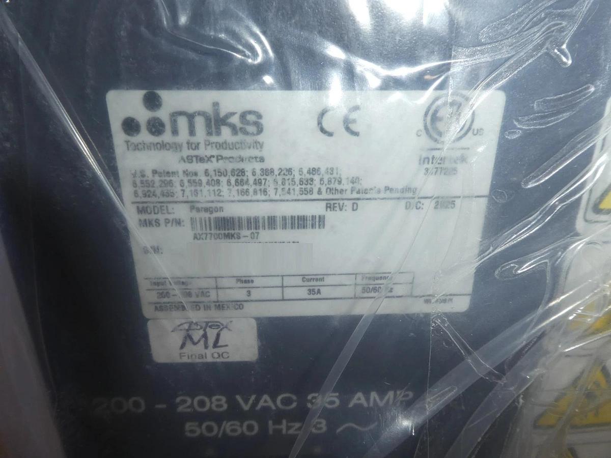 MKS Instruments AX7700MKS-07 RPS Remote Plasma Source Y53601313 500406455 New