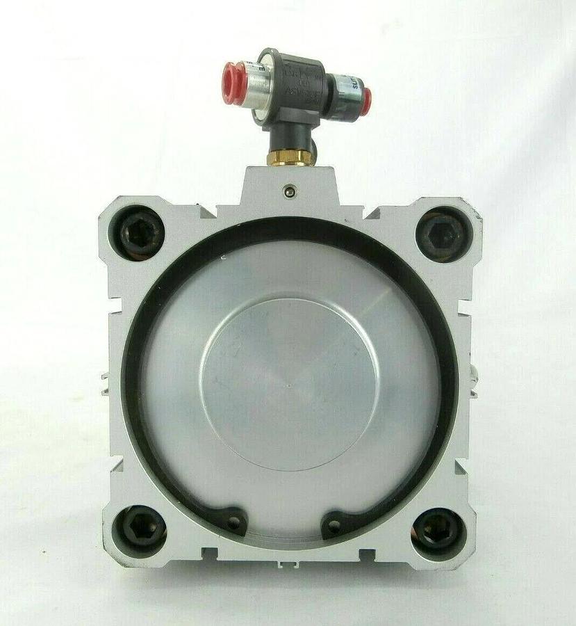 Used SMC US22532 Slit Valve Pneumatic Cylinder with Gate AMAT 0040-41892 Working