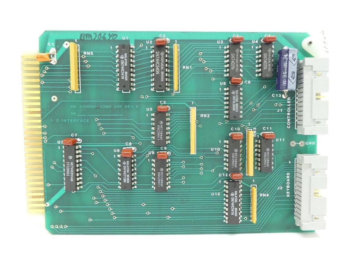 Used PRI Automation KX00061 I/O Interface PCB Card Brooks Automation BM70640 Working