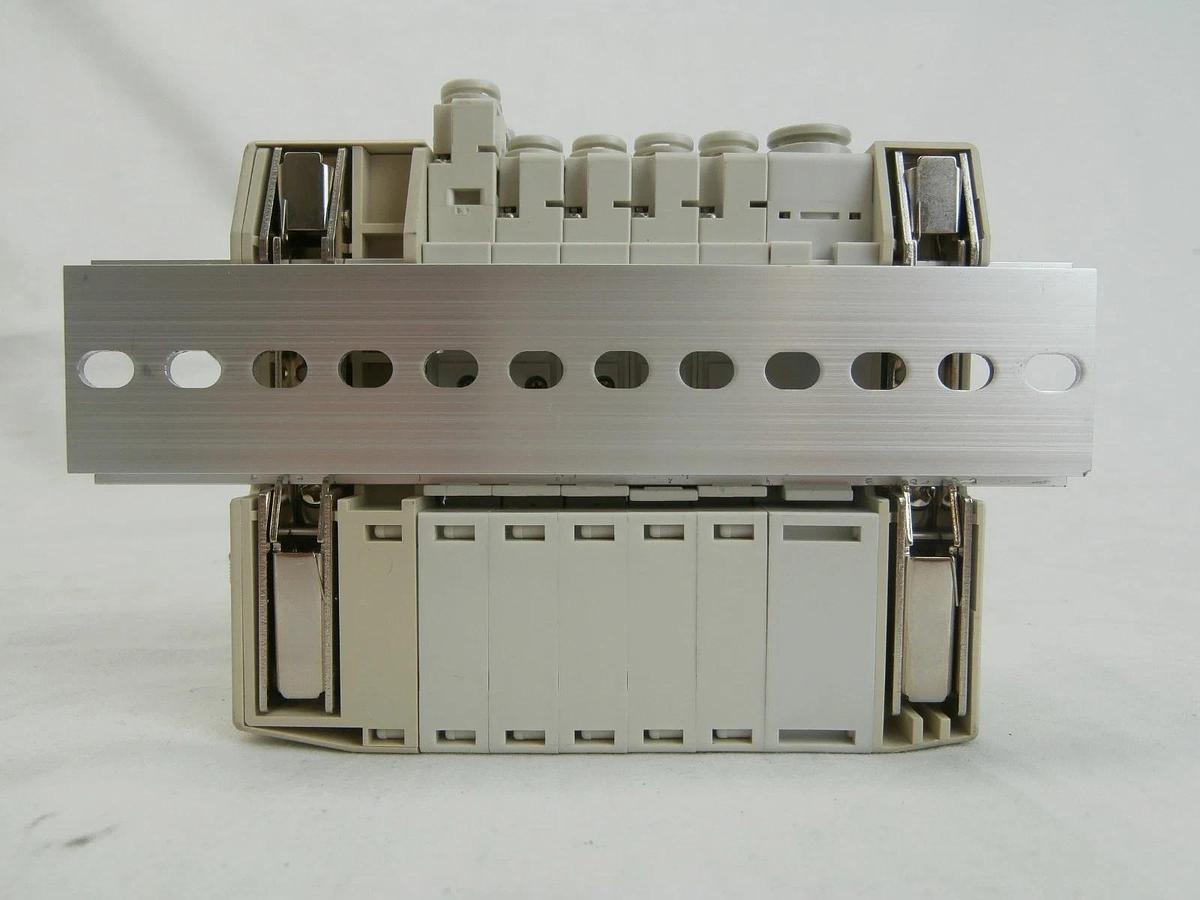 Used SMC 5-Port Pneumatic Manifold Lot of 2 TEL Tokyo Electron 3D80-000053-V1 Used