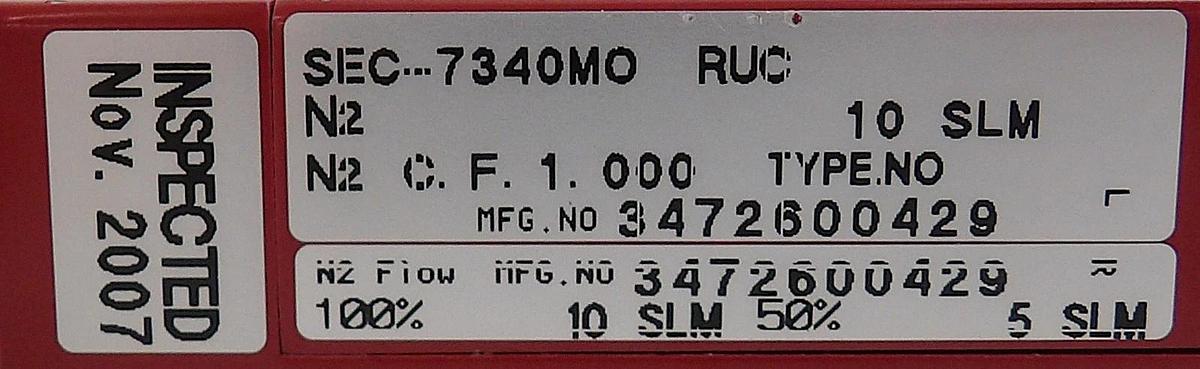 Used Horiba STEC SEC-7340M Mass Flow Controller MFC 10 SLM Reseller Lot of 5 Surplus
