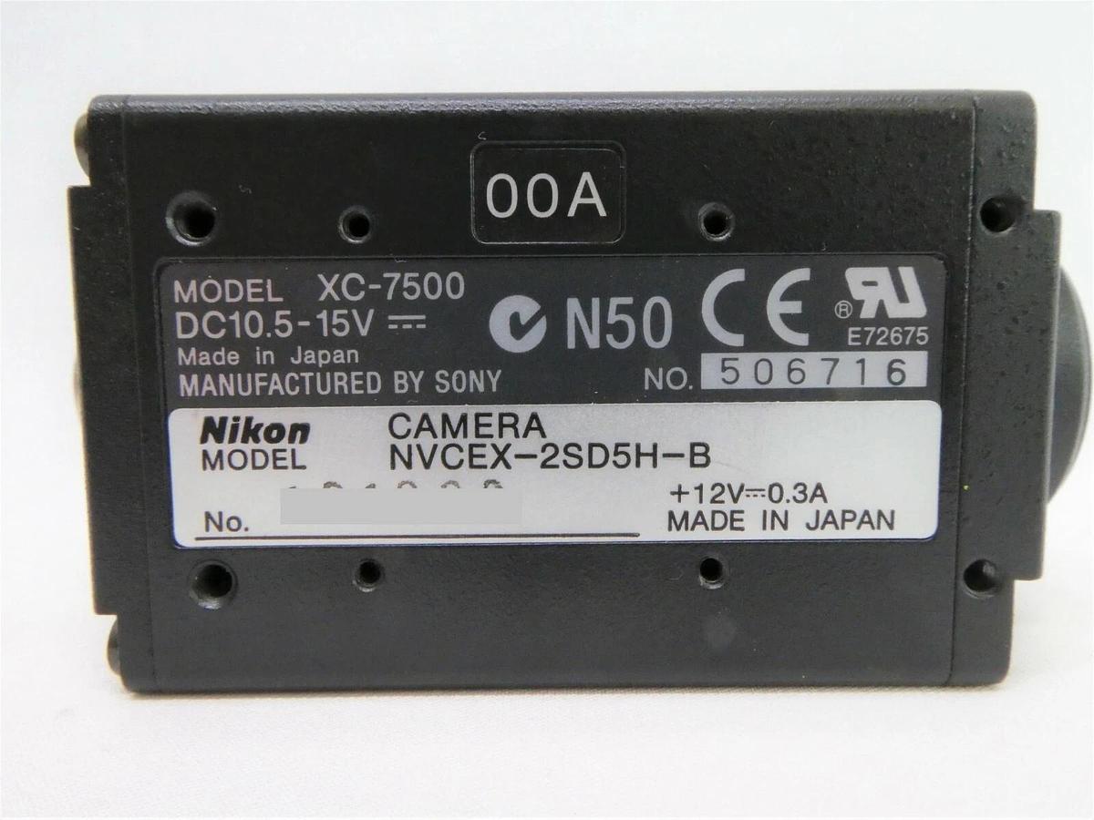 Used Sony XC-7500 VGA Camera Module 00A Nikon NVCEX-2SD5H-B NSR-S205C Working Spare