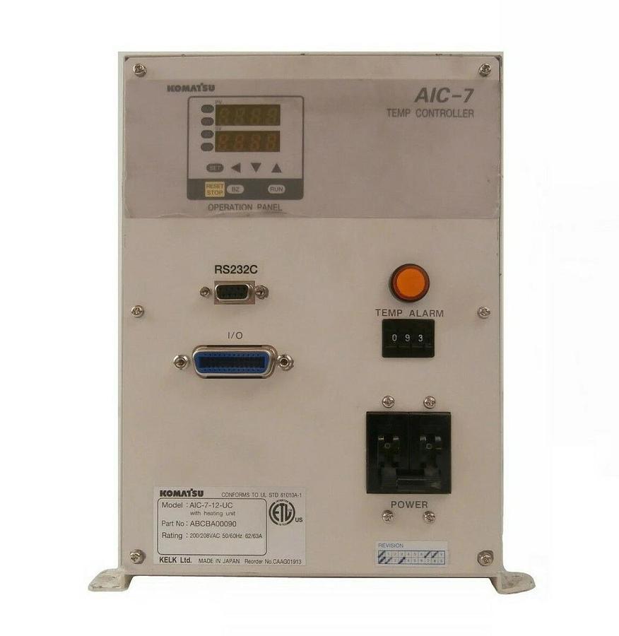 Used Komatsu ABCBA00090 AIC-7 Temperature Controller AIC-7-12-UC Working Surplus