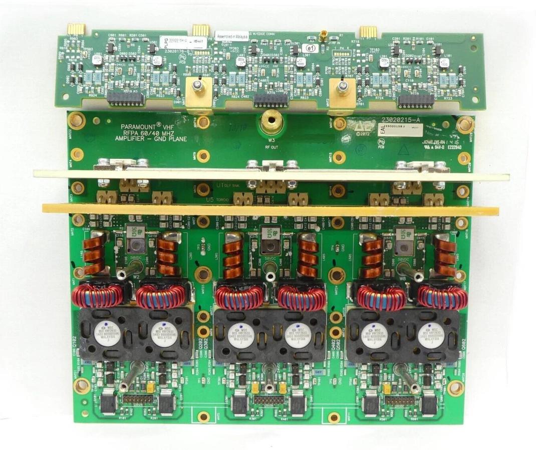 Used AE Advanced Energy 23020215-A Paramount VHF RFPA Amplifier PCB 330202158 Working
