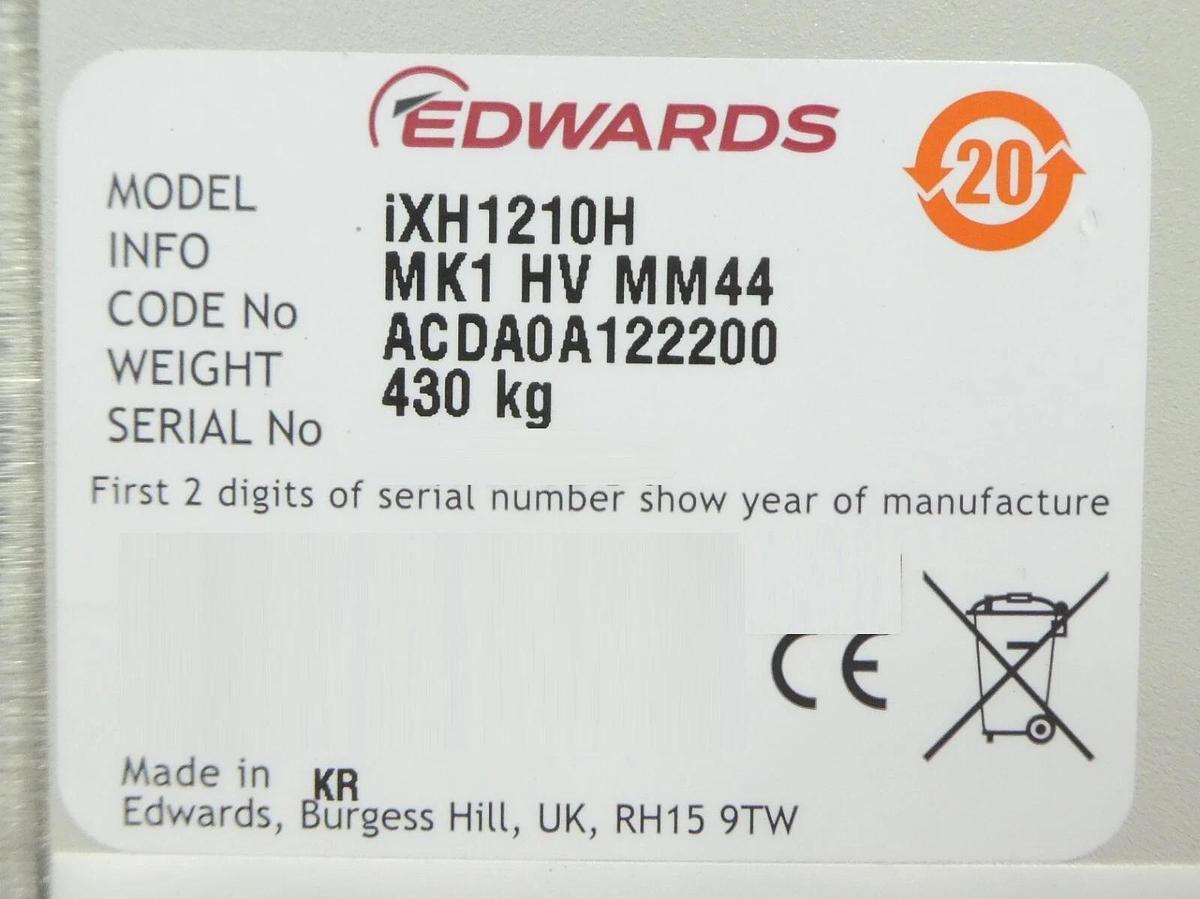 iXH 1210H Edwards ACDA0A122200 Vacuum Pump iXH1210H MK1 HV MM44 Harsh New