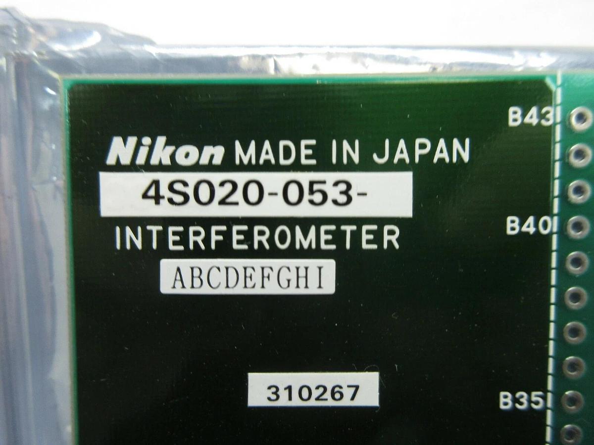 Used Nikon 4S020-053 Interferometer Backplane Board PCB NSR System Used Working