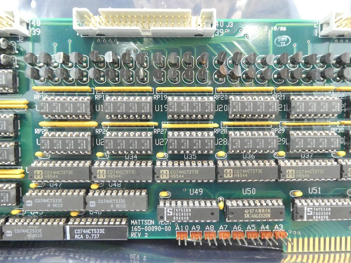 Used Mattson Technology 165-00090-00 Digtal I/O PCB Card Loose Chip Untested As-Is