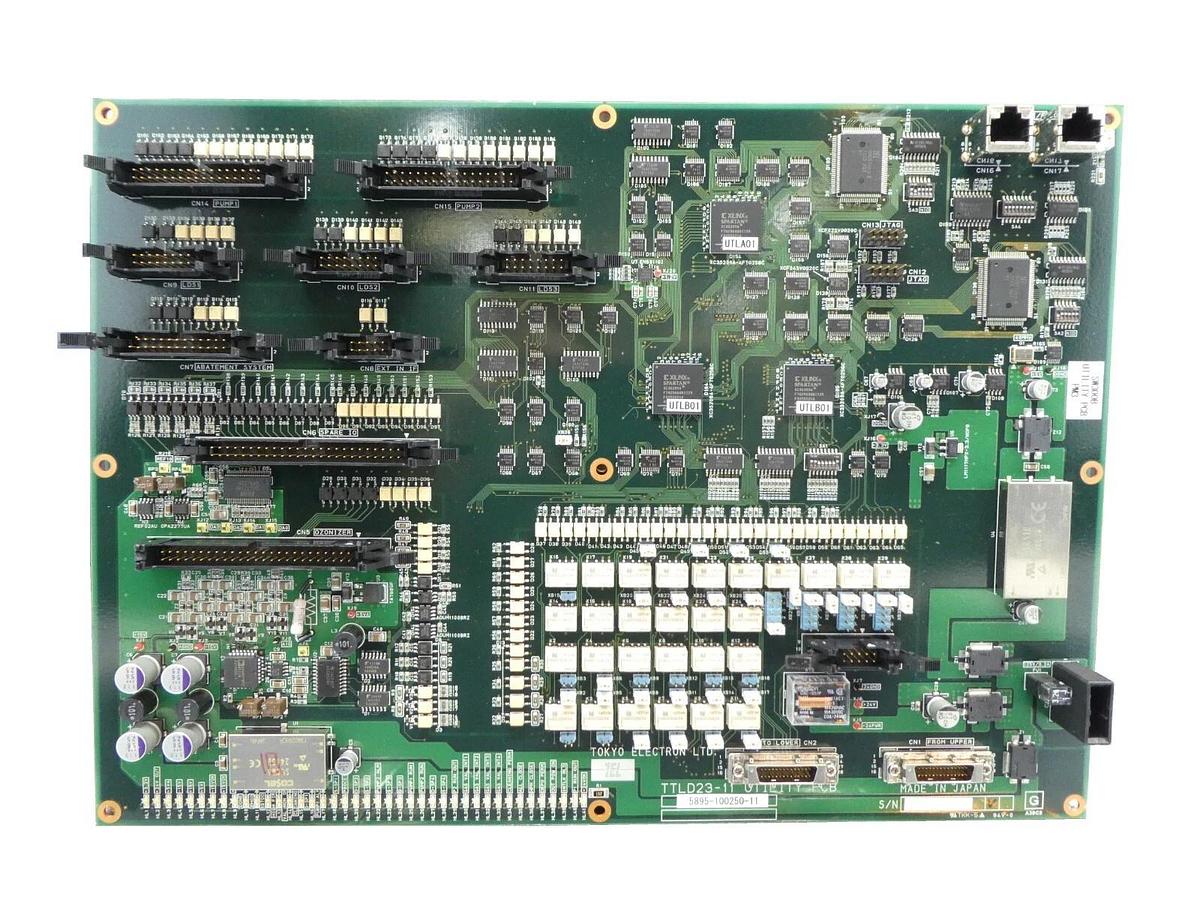 Used TEL Tokyo Electron 5895-100250-11 Utility PCB TTLD23-11 Broken Tabs As-Is