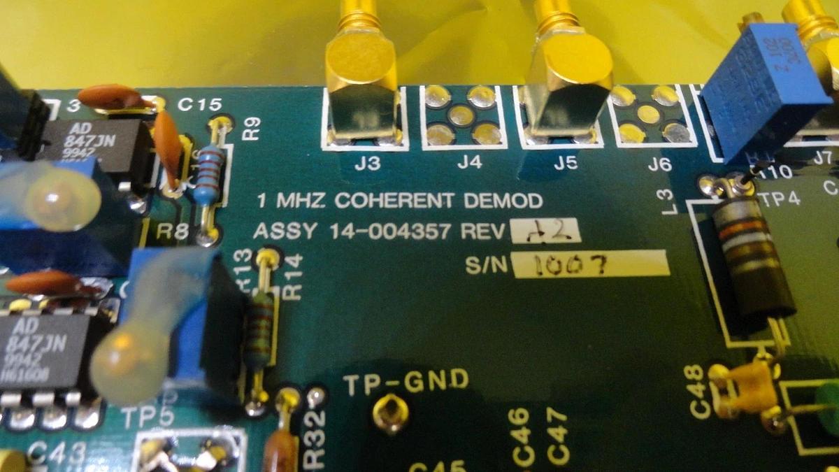 Used Therma-Wave 14-004357 1 MHz Coherent DEMOD PCB Card Used Working