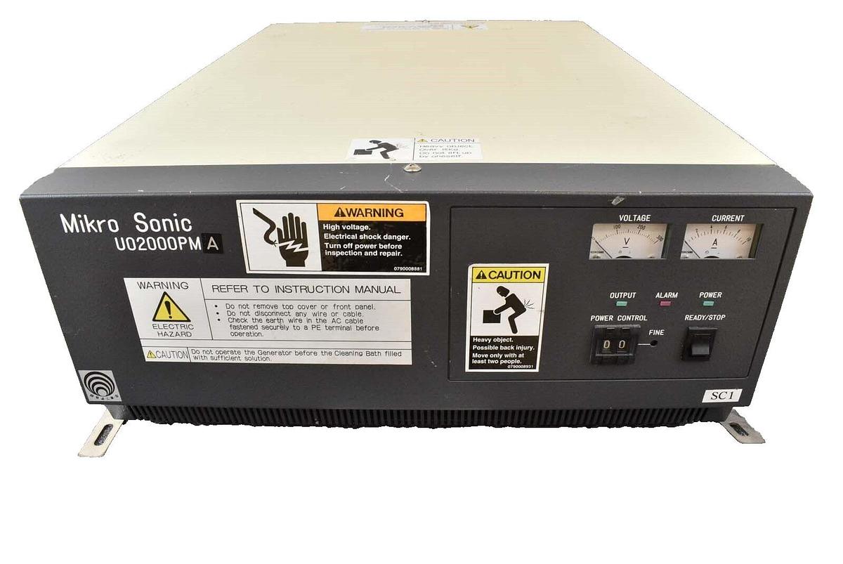Used Kokusai UO2000PMA MASTER Mikro Sonic Ultrasonic Generator 1000W Spare Surplus