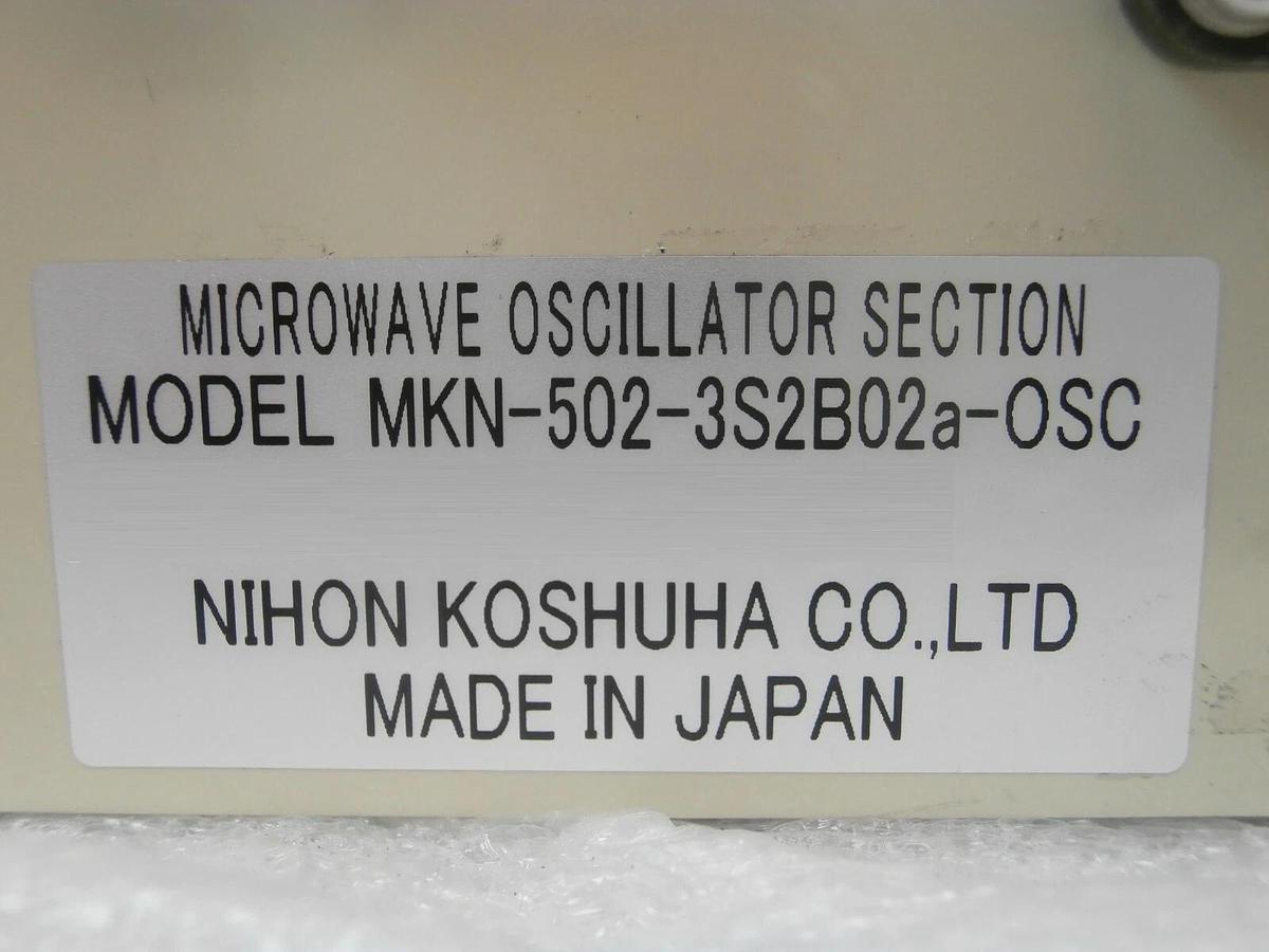 Used Nihon MKN-502-3S2B02a-OSC Microwave Oscillator TEL Tokyo Electron Trias Surplus