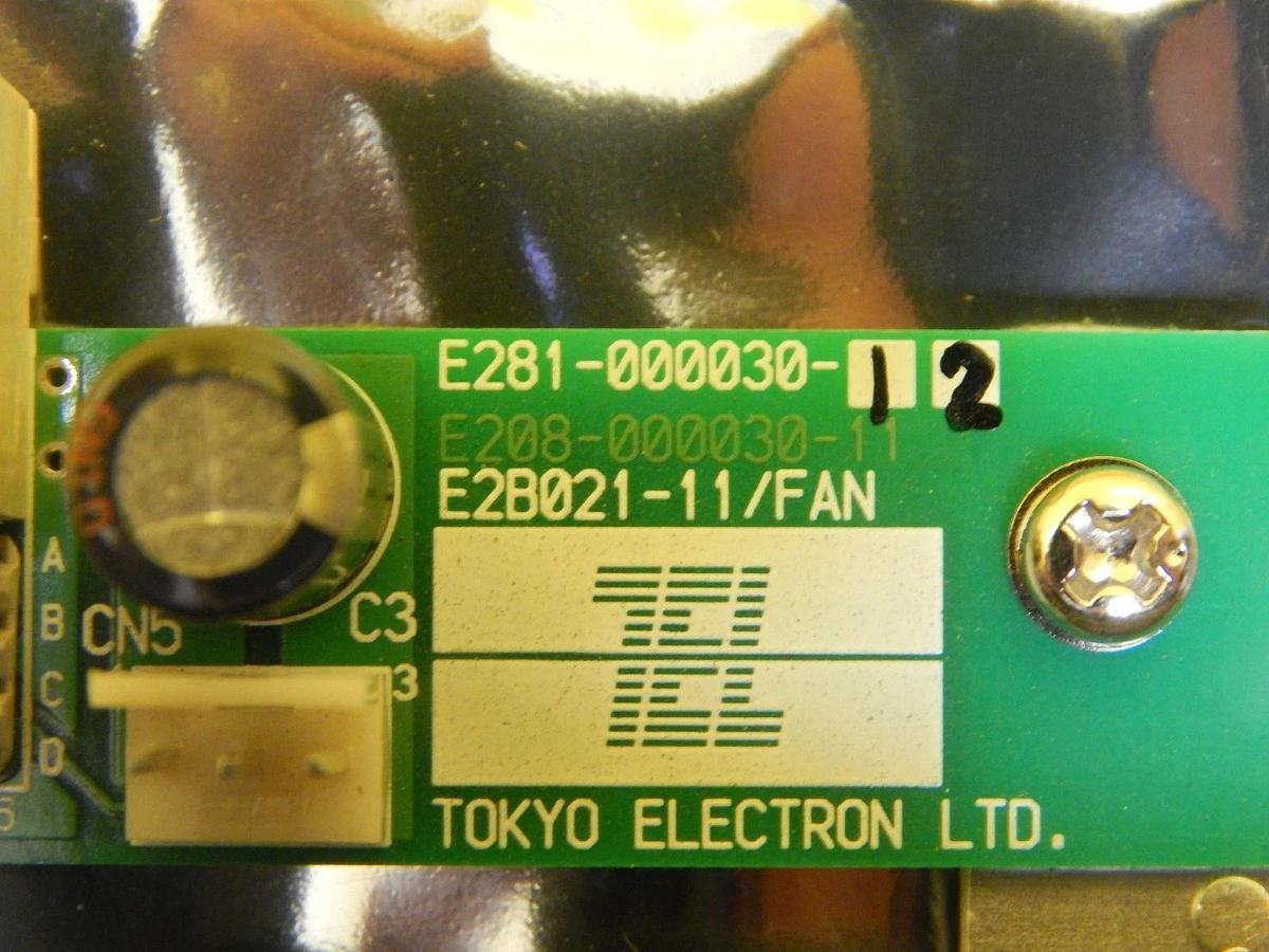 Used TEL Tokyo Electron E240-000057-11 ECC2 Controller Cooling Fan Card T-3044SS Used