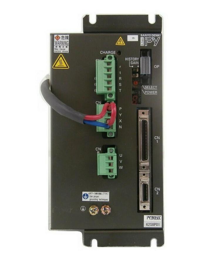 Used Sanyo Denki PY2B050C62S8P01 Servo Amplifier BL Super PY TEL Lithius Working