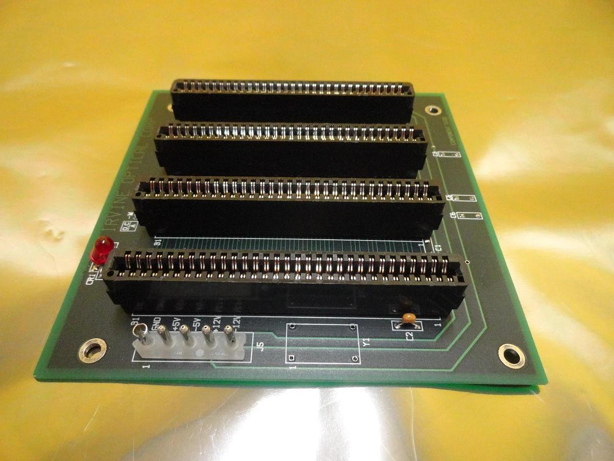 Used Irvine Optical 015-0851-01 4-Slot Motherboard Backplane PCB Board Used Working