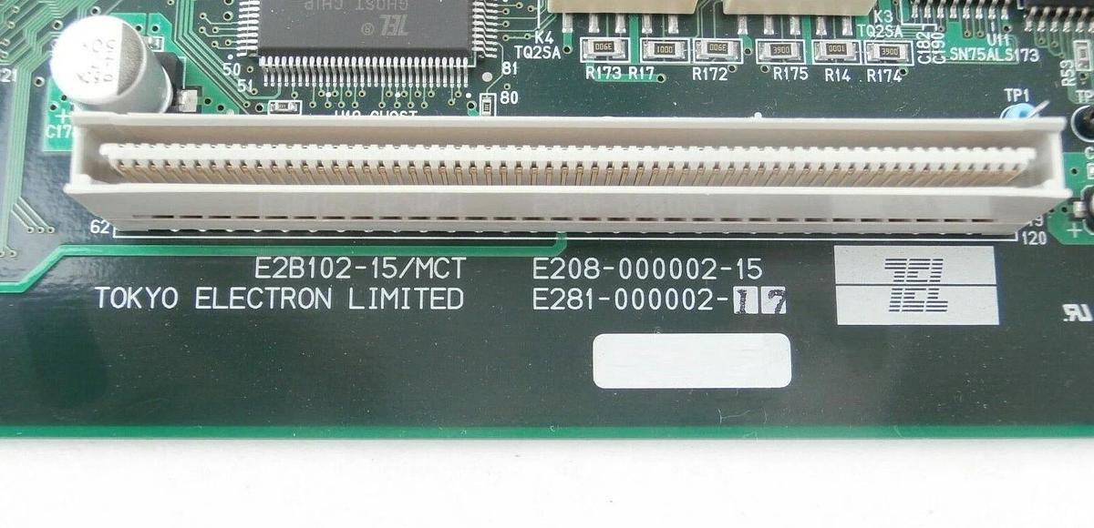 Used TEL Tokyo Electron E281-000002-17 Network PCB E2B102-15/MCT ECC2 Telius Working