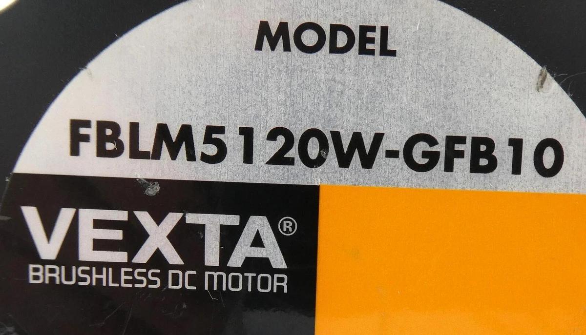 Used Oriental Motor FBLM5120W-GFB10 DC Motor with Gear Head GFB5G15 Working Surplus