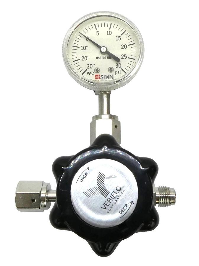 Used Veriflo 42500197 Air Pressure Regulator N2 0- 95930W3PFSMMF AMAT Working Surplus