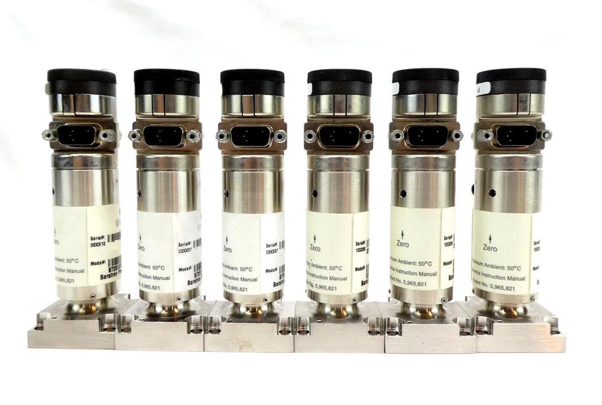 Used MKS Instruments 872B13TME2MT1 Baratron Pressure Transducer Lot of 6 Working