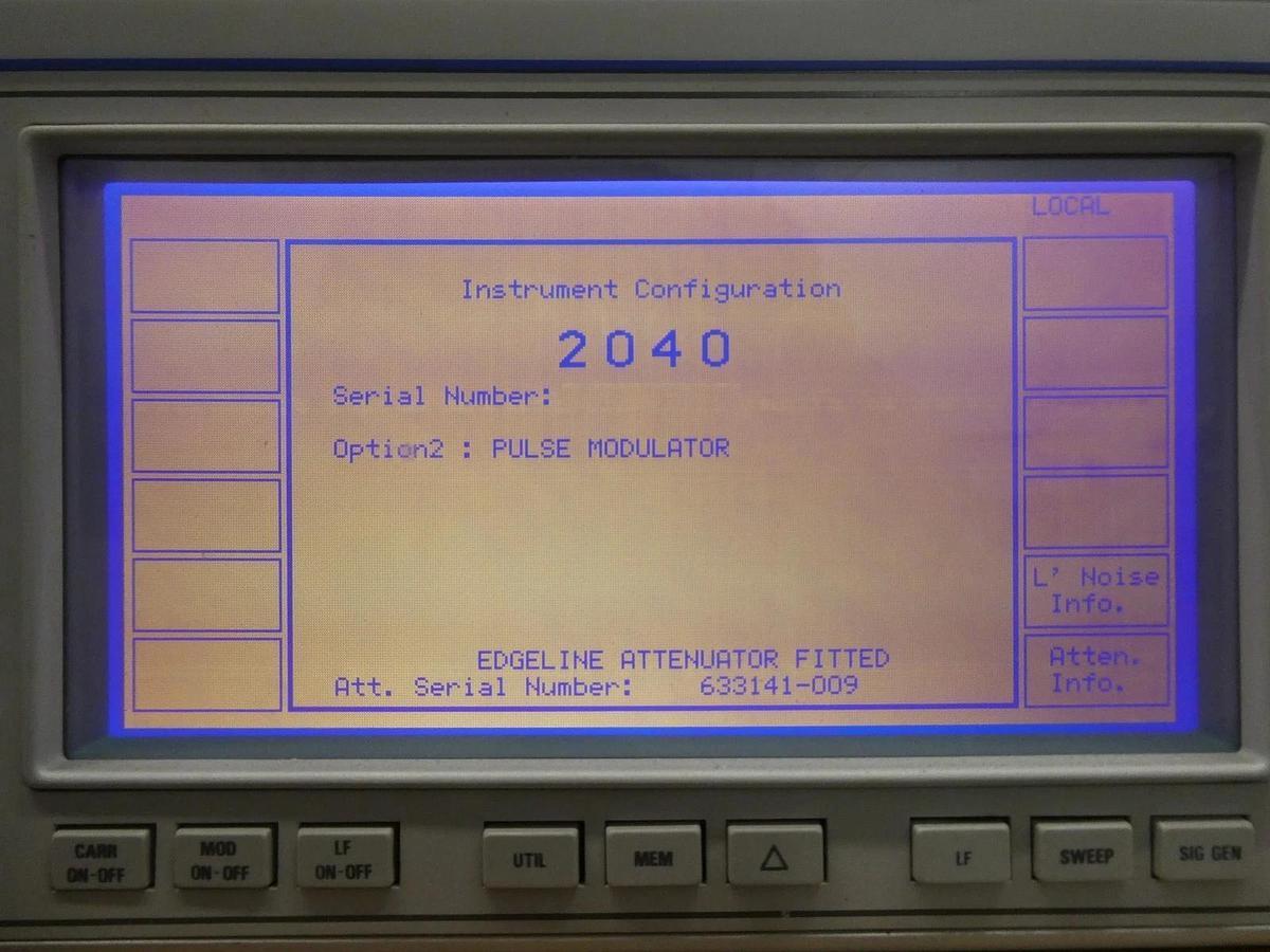 Used IFR 2040 10khz-1.35Ghz Low Noise Signal Generator 9.15 Option 2 Dented Surplus